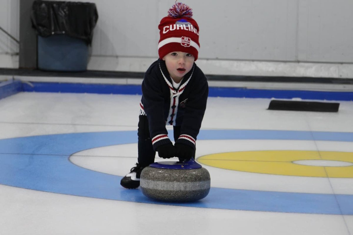 Grandpa wants to make sure our legacy lives on with the next generation! His youngest grandson Alexander sure has the passion!! #growingthenextgeneration #curling #ashamcurling