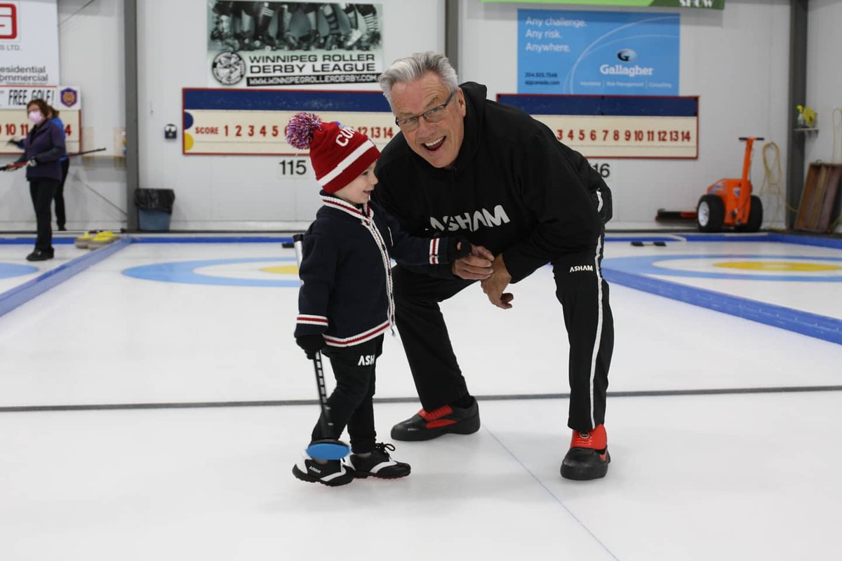 AshamCurling's tweet photo. Grandpa wants to make sure our legacy lives on with the next generation! His youngest grandson Alexander sure has the passion!! #growingthenextgeneration #curling #ashamcurling https://t.co/97rW5JdxNC