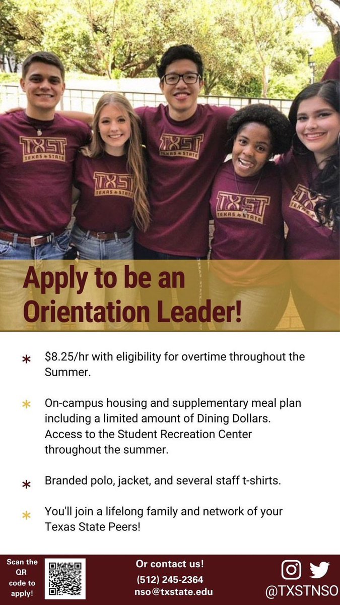 TXST Orientation tweet media