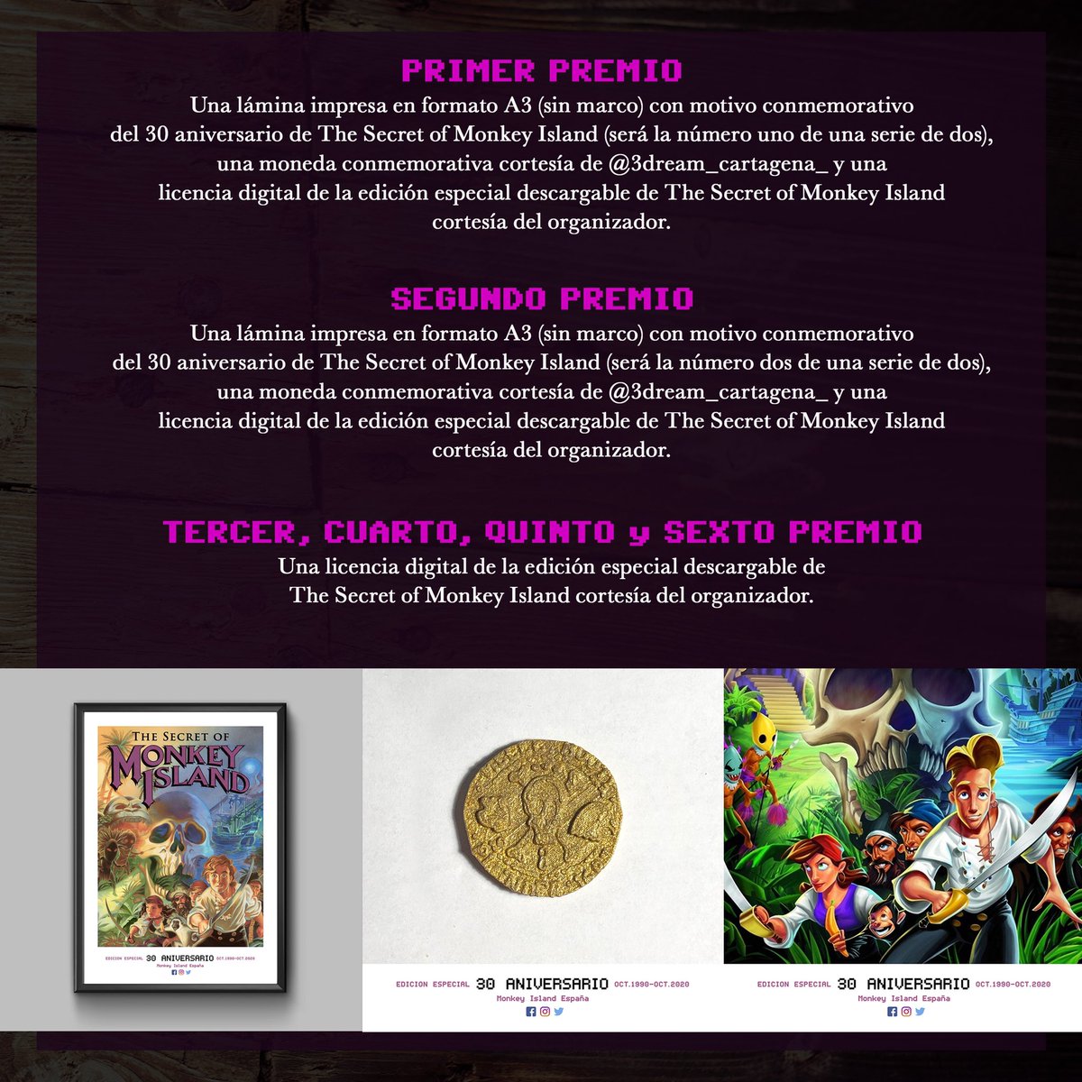 monkeyislandsp's tweet photo. ¡Permaneced antento/as, piratas! 🗺🏴‍☠️⚔️🍻
#concurso #aniversario #30años https://t.co/bBL6VnYpsM