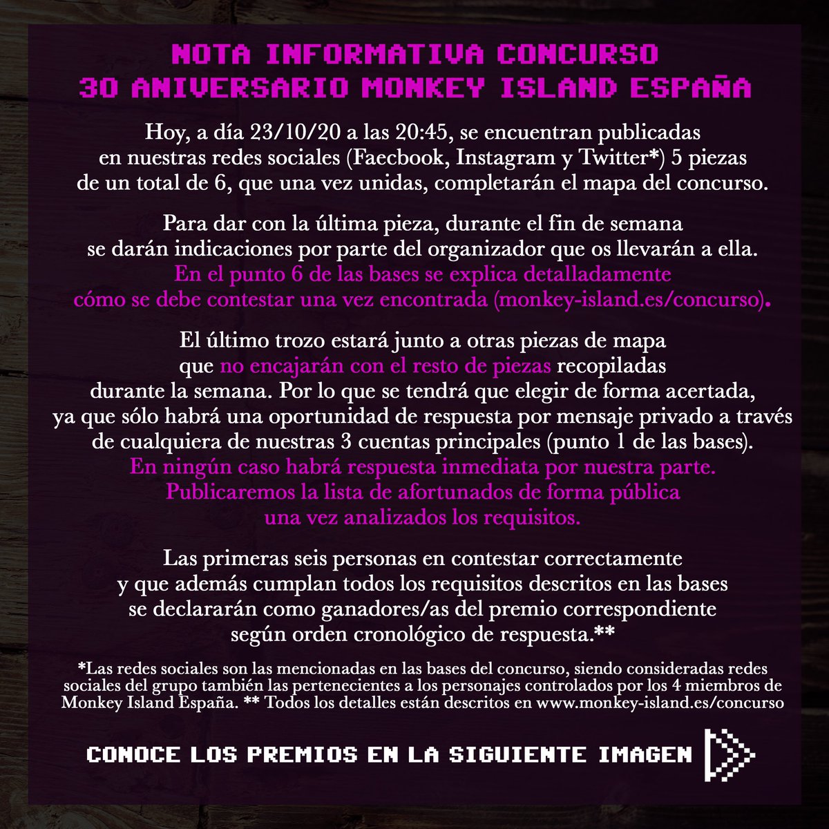 monkeyislandsp's tweet photo. ¡Permaneced antento/as, piratas! 🗺🏴‍☠️⚔️🍻
#concurso #aniversario #30años https://t.co/bBL6VnYpsM