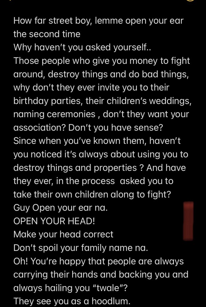Mz_cecee's tweet photo. Can someone make a video conveying same message in Hausa and Igbo?
Find the English translation below 👇🏽 @Moyosoreoluwae @fkabudu @falzthebahdguy @BankyWellington @MayorKingz @uncensoredIII @DrOlufunmilayo   @mrmacaronnii__ @mrmacaroni Please retweet and share on all platforms https://t.co/iEptzxYWUr