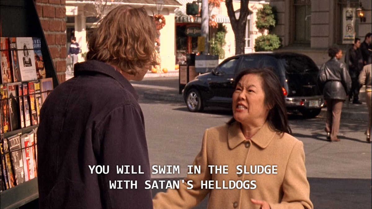 this is actually me when zack speaks come on mrs kim curse that boy  #gilmoregirls