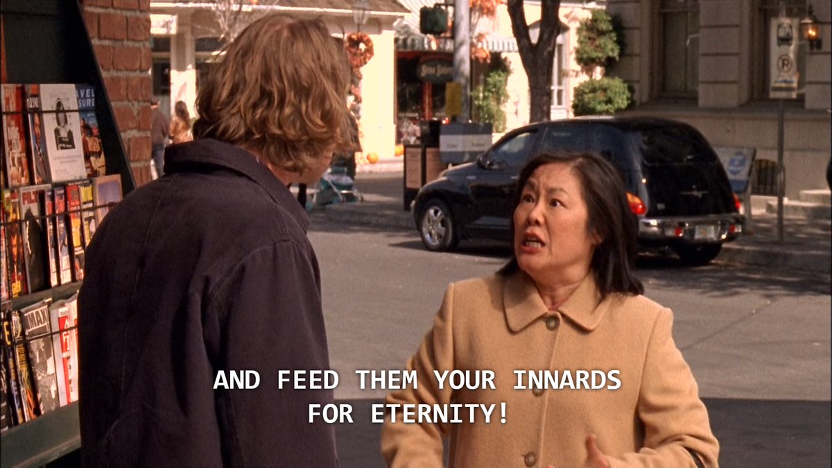 this is actually me when zack speaks come on mrs kim curse that boy  #gilmoregirls