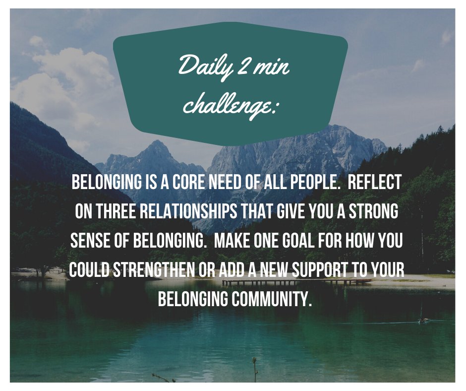 Ownmyfutureyyc's tweet photo. Come join me! Spend two minutes a day on a small challenge to increase self awareness and mental wellness. Let me know how it went. #daily2min https://t.co/VqpMcIgNdk
