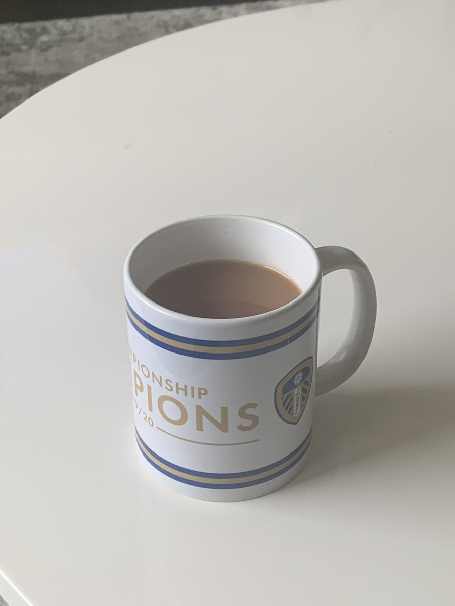 Can’t beat Yorkshire tea! Come on Leeds! #MyPLMorning