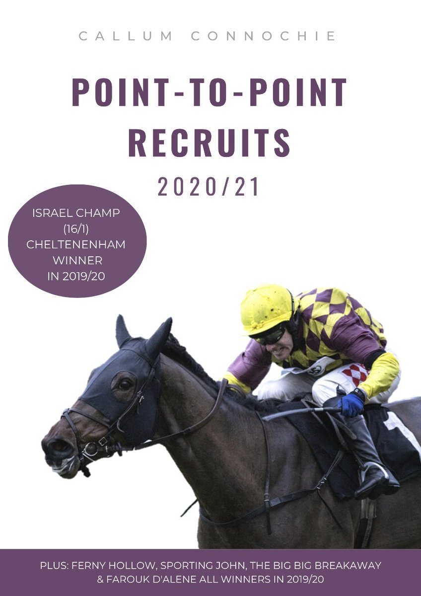Connochie7's tweet image. National Hunt Horses To Follow 2020/21! 🏇🏼📚

Including a selection of Point-To-Point recruits for the season. 

Hope you enjoy reading! 

RT’s greatly appreciated! 

&amp;gt;&amp;gt;&amp;gt;&amp;gt;&amp;gt; issuu.com/callumconnochi…