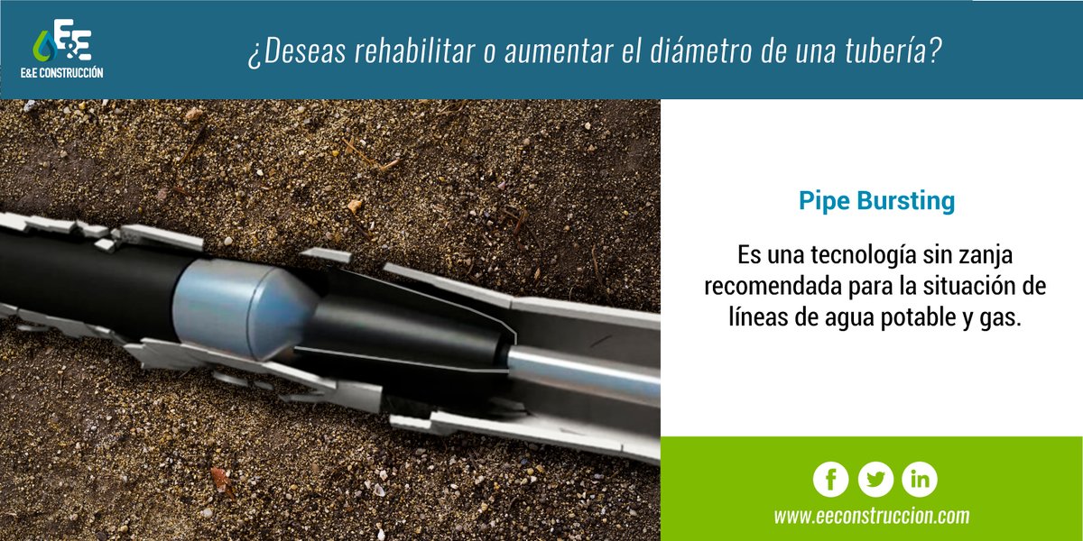 eeconstruccion's tweet photo. Con el uso de nuestras tecnologías reduces tiempo y costo al momento de ejecutar tu proyecto.

Descubre cómo en https://t.co/2NLU5u98be y déjate asesorar por nuestros expertos. 

#EEConstrucción #RehabilitaciónDeTuberías #SinZanjas https://t.co/qxJ2WbwdIy