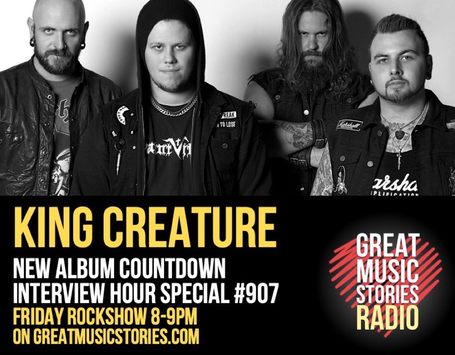 GuyB_rockshow's tweet photo. THE CREATURE IS COMING!!
Fans of new music, an hour of Cornish rockers @KingCreature1 in words and music starting now on https://t.co/QwdpOSZDCT radio. A birthday spin for fellow Cornish rockers @50_Year_Storm too π https://t.co/kl83qtULl7