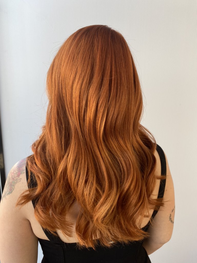 KimberlyDick08's tweet photo. Thank you to Jess from #90DayFianceHappilyEverAfter for trusting me with her hair! We did this gorgeous #copperhaircolor to go with her sultry personality 🤍 follow me on IG @hairbykimberlyd https://t.co/jqKQLOSMSd