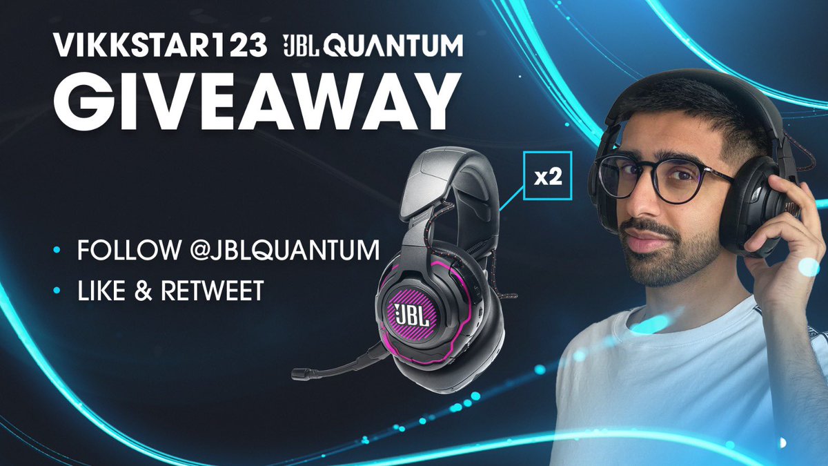 Vikkstar123's tweet photo. I am pleased to announce that I am officially a part of the JBL Quantum family! 🔥 To celebrate this I am giving away:

x2 JBL Quantum Ones 🎧

To enter: Follow @JBLQuantum &amp; Like &amp; Retweet this tweet!
Trust me.. You want these headsets! #SoundIsSurvival #Ad (EU Only) https://t.co/W09tsM8q1E