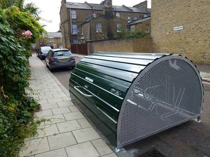 cardiffcouncil's tweet photo. 🚴‍♀️We are launching a bike hangar trial scheme, aimed at providing secure cycle parking on the highway for people who have limited bike storage in their homes. If you’d like to nominate a location, please complete this survey https://t.co/33jhY3Hm9V 

📍The survey closes 6/11 https://t.co/0WVYd4DGJi