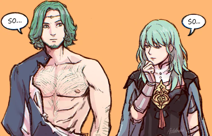 She is looking respectfully...
 #Seteth #Byleth #FE3H 