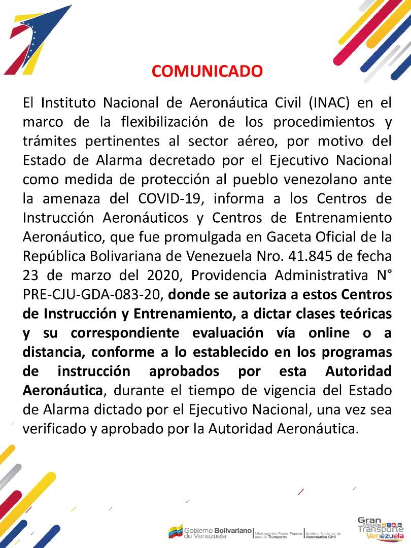 Instituto Nacional de Aeronáutica Civil tweet media