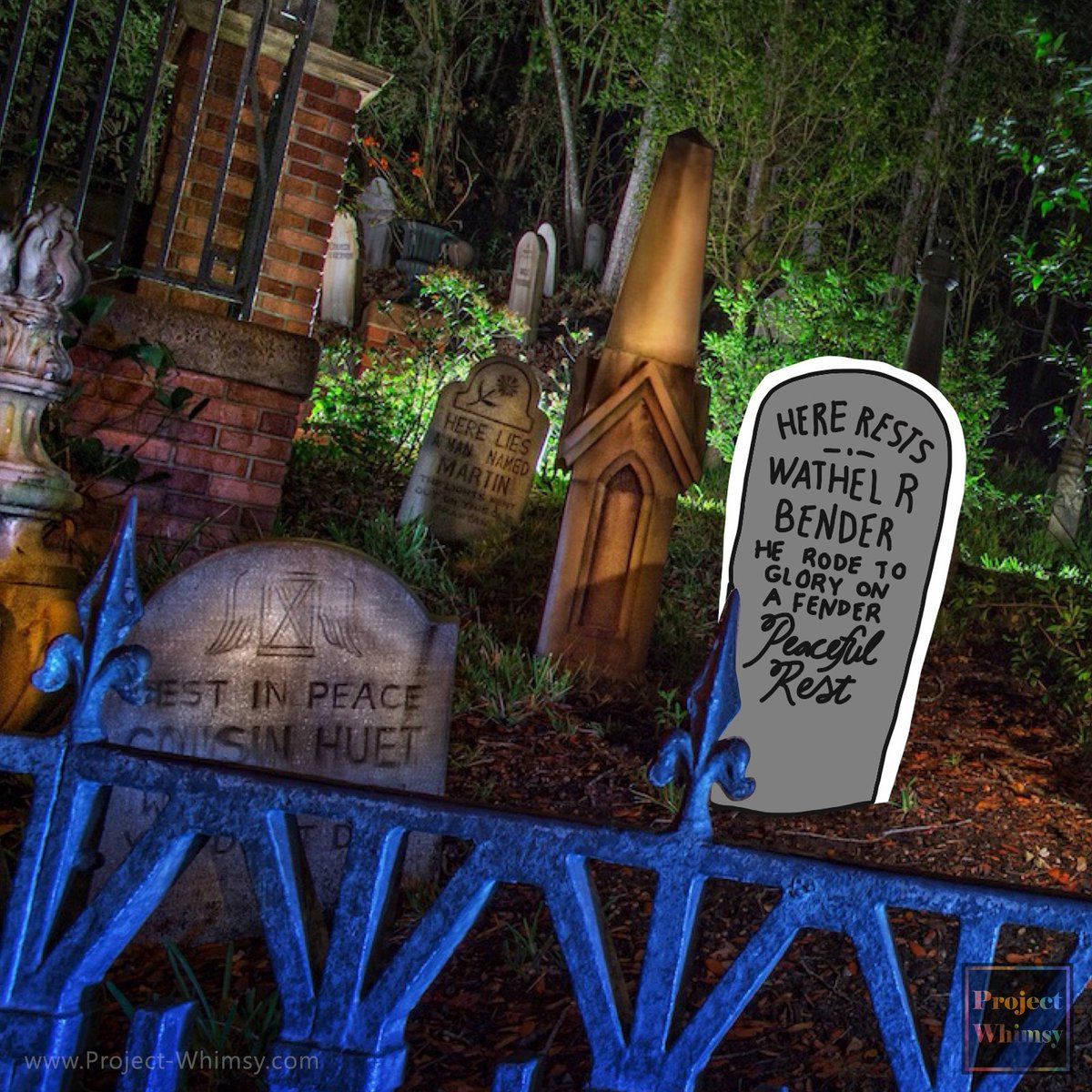 Project_Whimsy's tweet photo. @inktober Day 23: Rip - Or in this case, R.I.P. #HauntedMansion #inktober2020 https://t.co/eIL2heDube