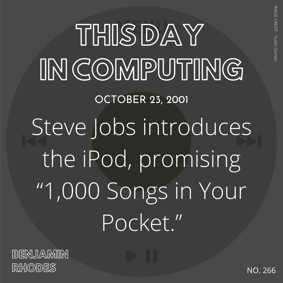 techrhodes's tweet photo. View the full archive on my website: https://t.co/IxDrMcHy8r #ThisDayInComputing #TechIsATool #BenjaminRhodes https://t.co/ekApKHDbLL