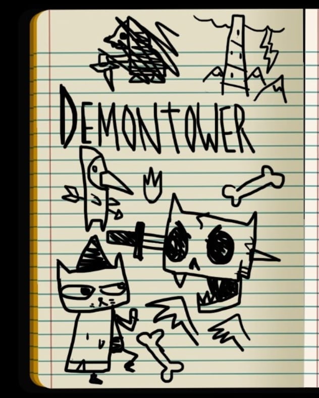  #Maetober2020 day 23: Demontower"Night time playing"  #nitw  #nightinthewoods  #drawtober  #drawtober2020  #artober  #Artober2020  #inktober2020  #inktober