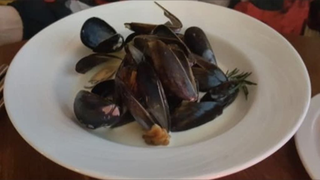 Some of todays dishes! Pork chop with apple gravy, champ mash and braised red cabbage, vegan tempura veg with sweet and sour sauce, thai spiced mussels and homegrown rhubarb crumble. All homemade of course and 100 percent gluten free!