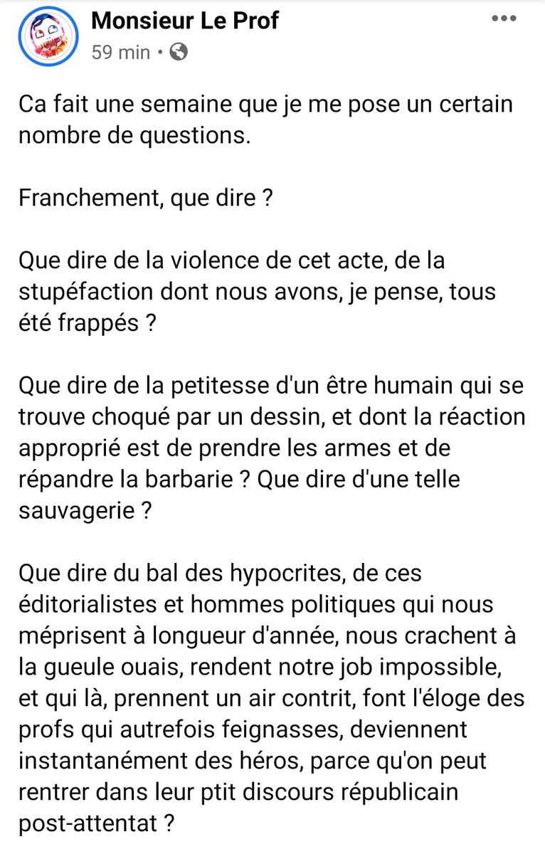 MsieurLeProf's tweet photo. Que dire ? 1/2 #JeSuisChoyé #PasDeVagues https://t.co/ggbhy9Khjj