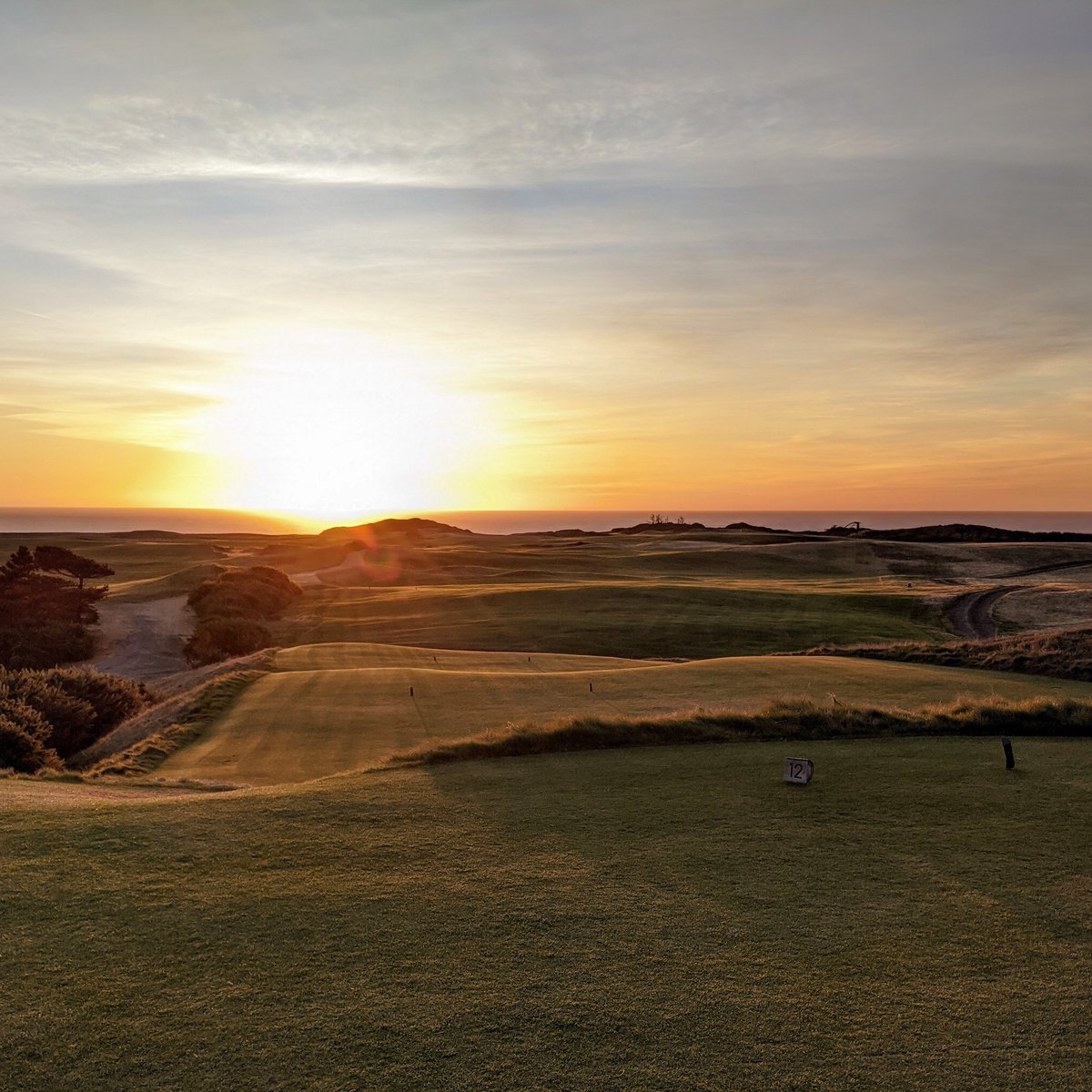 fnf2017's tweet photo. Such a great way to end the day... After finishing at Sheep Ranch... We headed over to the bench on the twelfth tee box to watch the sunset... #perfection #DoRecommend @BandonDunesGolf https://t.co/wcha26Akrv