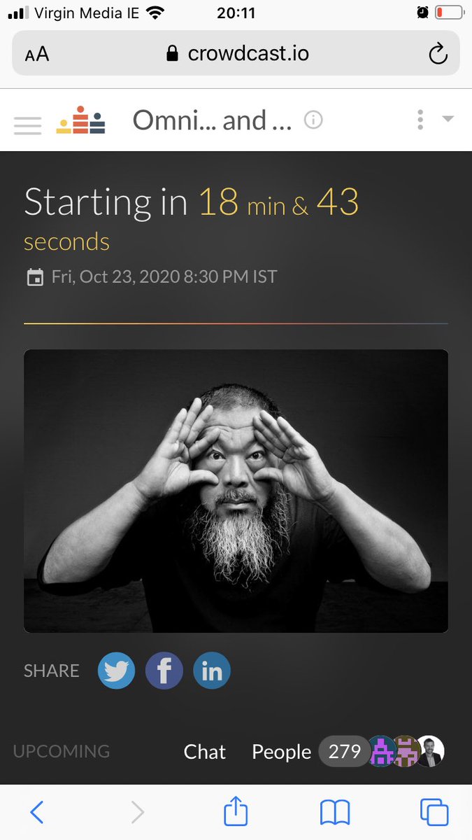 So excited for this ⁦⁦<a href="/aiww/">艾未未  Ai Weiwei</a>⁩ Omni... and everything else.