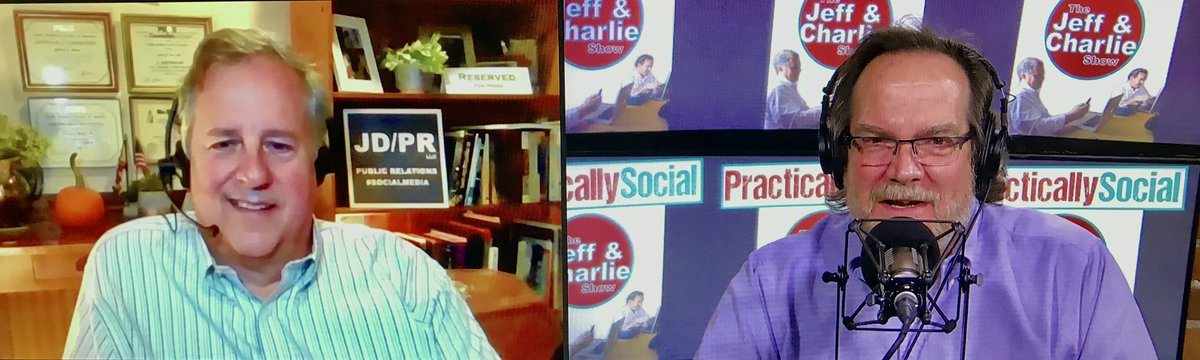 cbirney's tweet photo. Got to record a new #PracticallySocial with @contactjeff - always the social media highlight of my week! @PodcastVillage https://t.co/7SNFZy789R