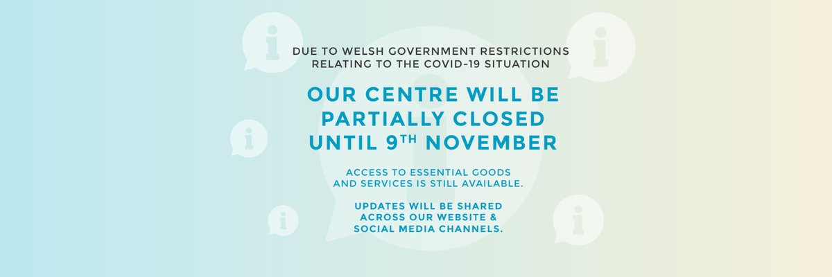 friarswalk's tweet photo. Due to the #welshlockdown, Friars Walk will now be partially closed until 9th November. Visit https://t.co/f07Knp1ndm to check which essential stores remain open. Takeaway also available from selected restaurants 🌈 #staysafe #essentialstores #clickandcollect #deliveroo https://t.co/MUjhlx4NgC