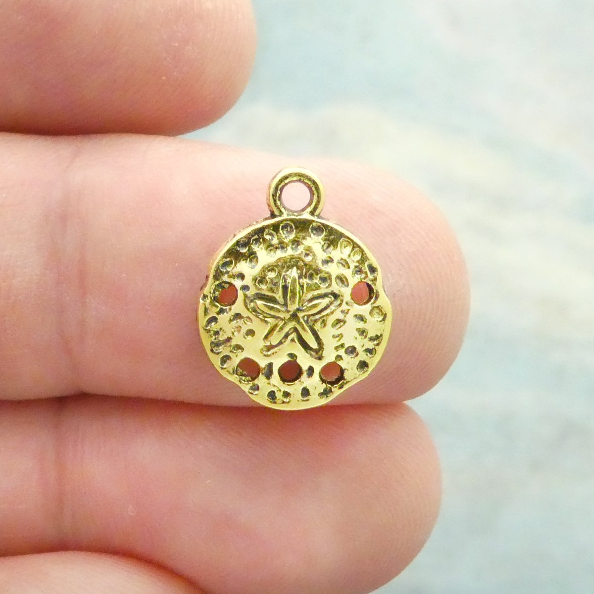 Excited to share the latest addition to my #etsy shop: 20 Tiny Gold Sand Dollar Charm Pendant 16x13mm by TIJC SP2063 etsy.me/2TmMj0m #gold #sanddollarcharm #sanddollarpendant #sanddollarearrings #sanddollarjewelry #sanddollarnecklace #seashellbracelet