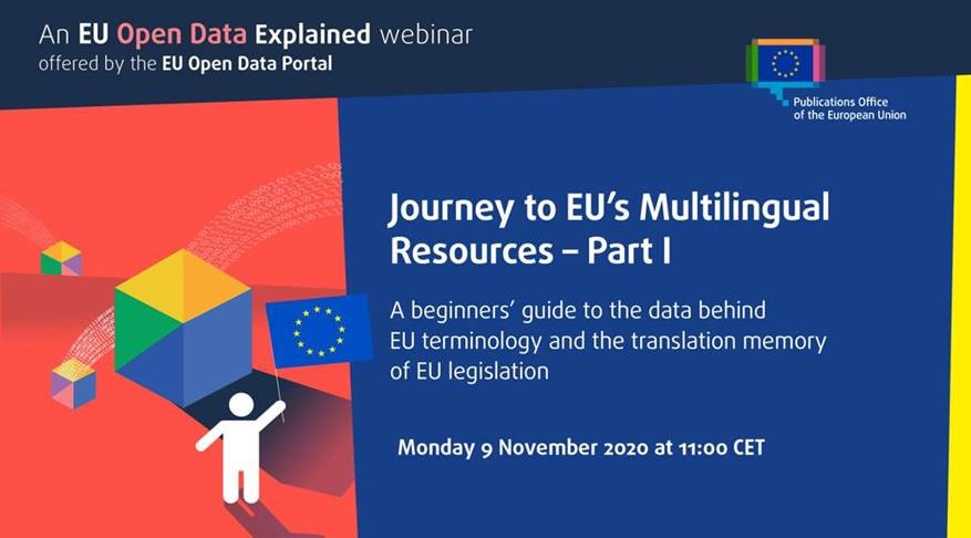 EU_opendata's tweet image. 📢#DataGeeks! And the curious!
We're launching a new series of webinars: 'EU Open Data Explained'. Watch out for them here!
The 1⃣st in the series on 9/11 looks at the data behind translation tools and terminology!
✒️Sign up here: survey.alchemer.eu/s3/90281430/op…