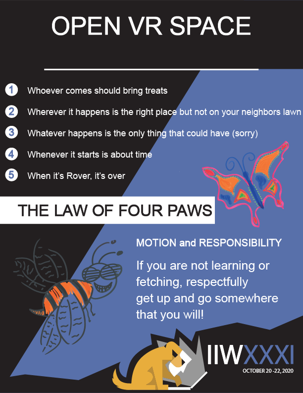 VicACooper's tweet photo. Different rules for #iiw31 #iiw in our Dogtown VR space https://t.co/ETsoNwtQDo