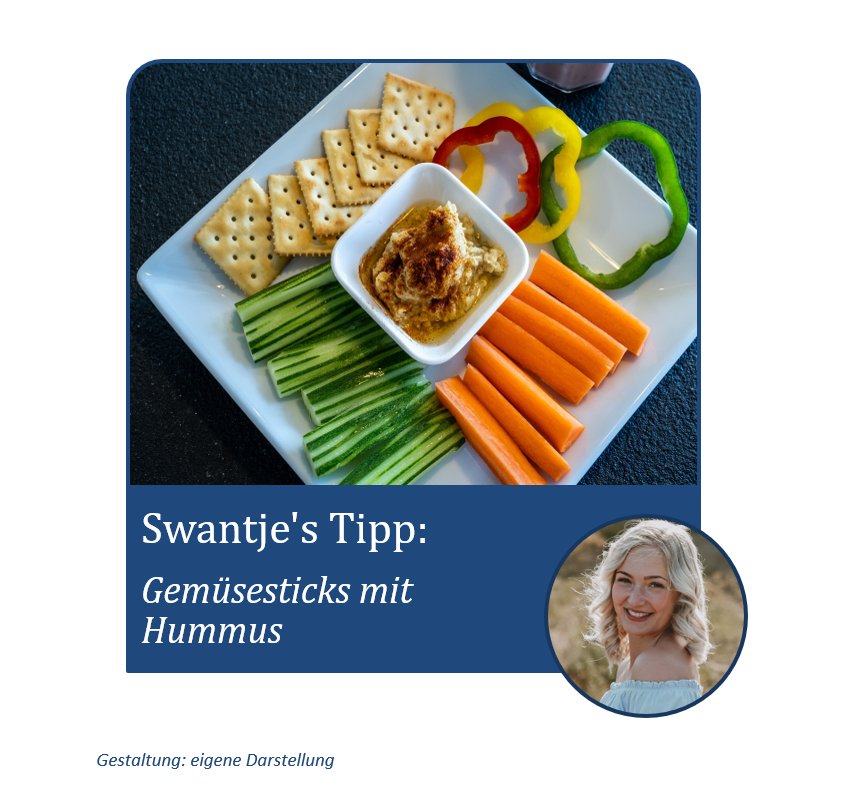 Physio_SciPub's tweet photo. #PhysioSciencePub in der Home Edition? Hier ist Swantje's Tipp: Macht euch Gemüsesticks mit selbstgemachtem Hummus!
Zum Rezept geht’s hierentlang ⬇️
#Wissenschaft #physioscience #physiolife #SciencePub #EBP @DG_PTW @ThAmLimit
@Physio_JC @PhysioMeScience https://t.co/Zhag4dd2NA