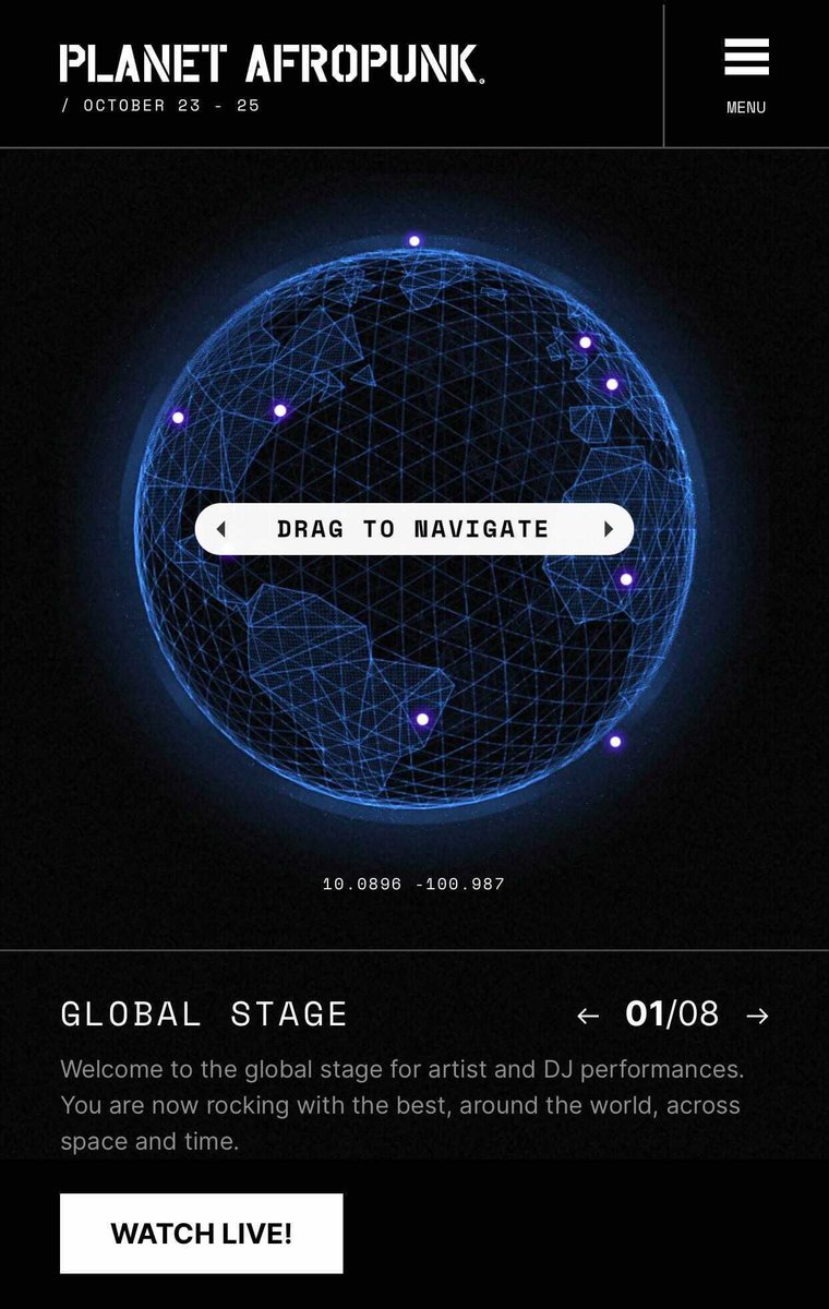Quantasy's tweet photo. PLANET @AFROPUNK is now transmitting. All across the globe. Passport not required. Drop in. Now until October 25th.
#Q3 #QUANTASY https://t.co/uMssMwpcAN