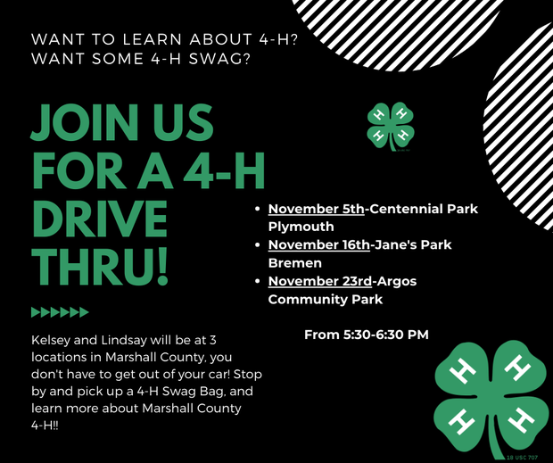 pplmedia's tweet photo. Learn more about 4H on November 5th at this event! #ppl @MarshallCo4H https://t.co/vqH8xvusIE