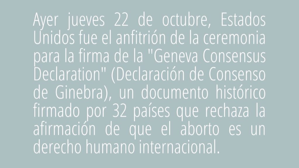 juviaguas's tweet photo. Ayer se comprometieron a hacer valer 
los derechos humanos, promulgados en 
la Declaración Universal de los DDHH 👏🏼 
gracias, por reafirmar una vez más que 
no existe el “derecho” al aborto. https://t.co/TCcSFJJBla