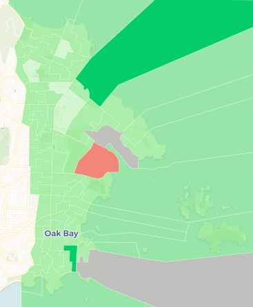 And my personal favourite map, Oak Bay-Gordon head. Who knows what will happen there this time. But in 2017 it was entirely Green except for one big splash of red in the Uplands.  #yyj  #bcvotes https://taracarman.carto.com/builder/702a4a02-04be-4a5f-92b4-90e301bf0e7c/embed