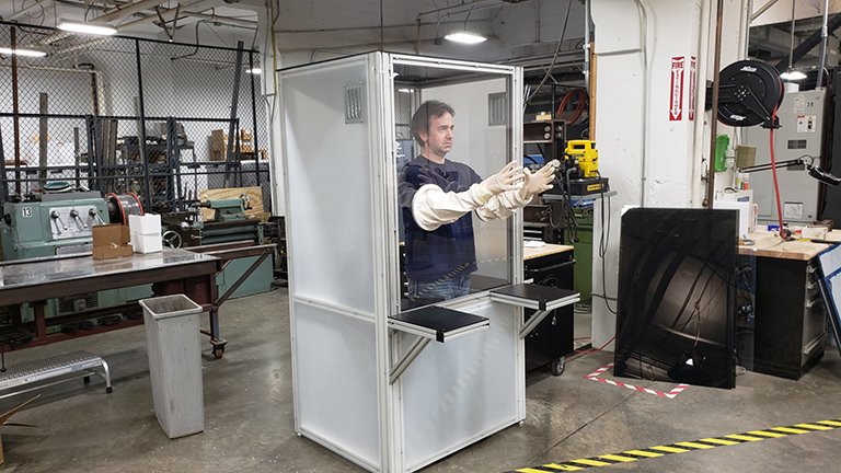 ABFMachining's tweet photo. While much of the country locked down, manufacturers got to work making the protection equipment front-line workers needed to fight the pandemic and stay safe. https://t.co/QNZGuzGwRN #pandemic #manufacturing #machining #protectionequipment #machinedparts #essentialworkers https://t.co/0Cu6kngVBM
