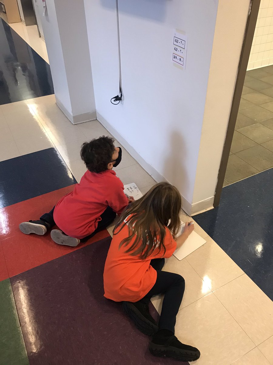 BISCLPYear3's tweet photo. #graciousgorillas had a wonderful math lesson. They went on a calculation hunt to find letters to a special word. #math #beambitious @BISCLincolnPark https://t.co/MMxVW44mvt