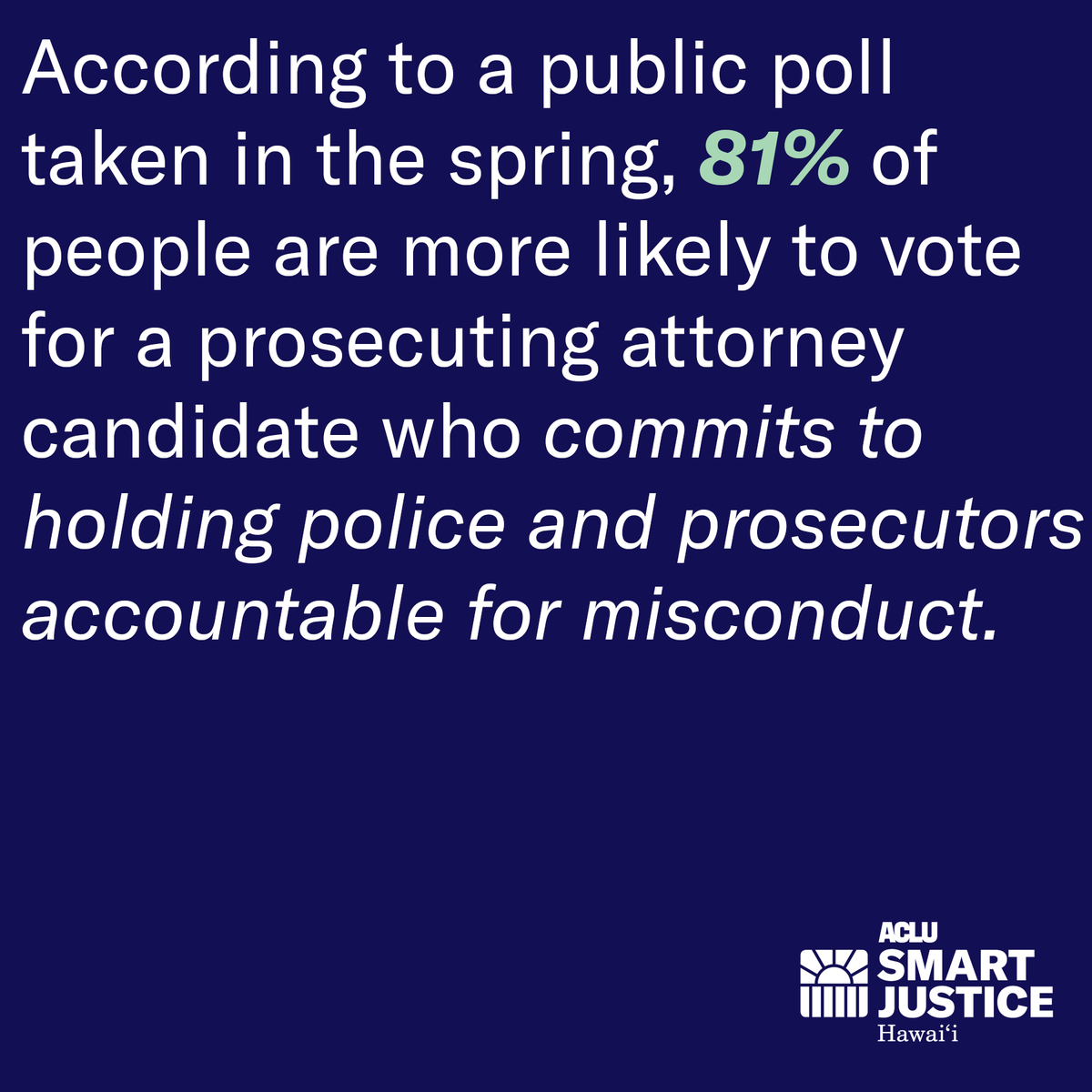 acluhawaii's tweet photo. We have a question for @Alm4Prosecutor and @MeganKau4PA: Do you commit to holding police and prosecutors accountable or will you continue to with the corrupt status quo? https://t.co/nWzdBkMRGj