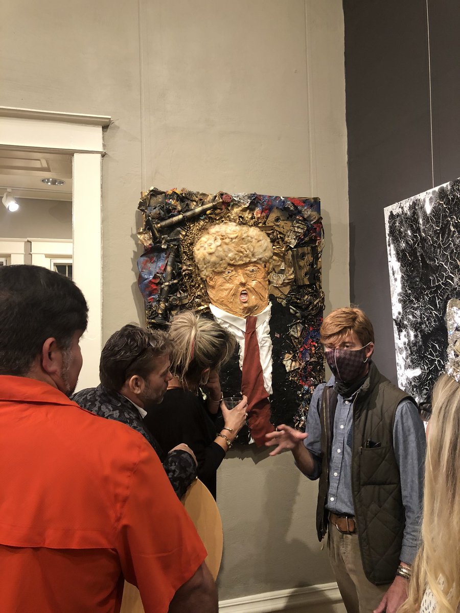 CarnegieDecatur's tweet image. A little bit more of a debate with artist, Trace Barnett over dinner and wine last night at the Carnegie over #45. @realDonaldTrump