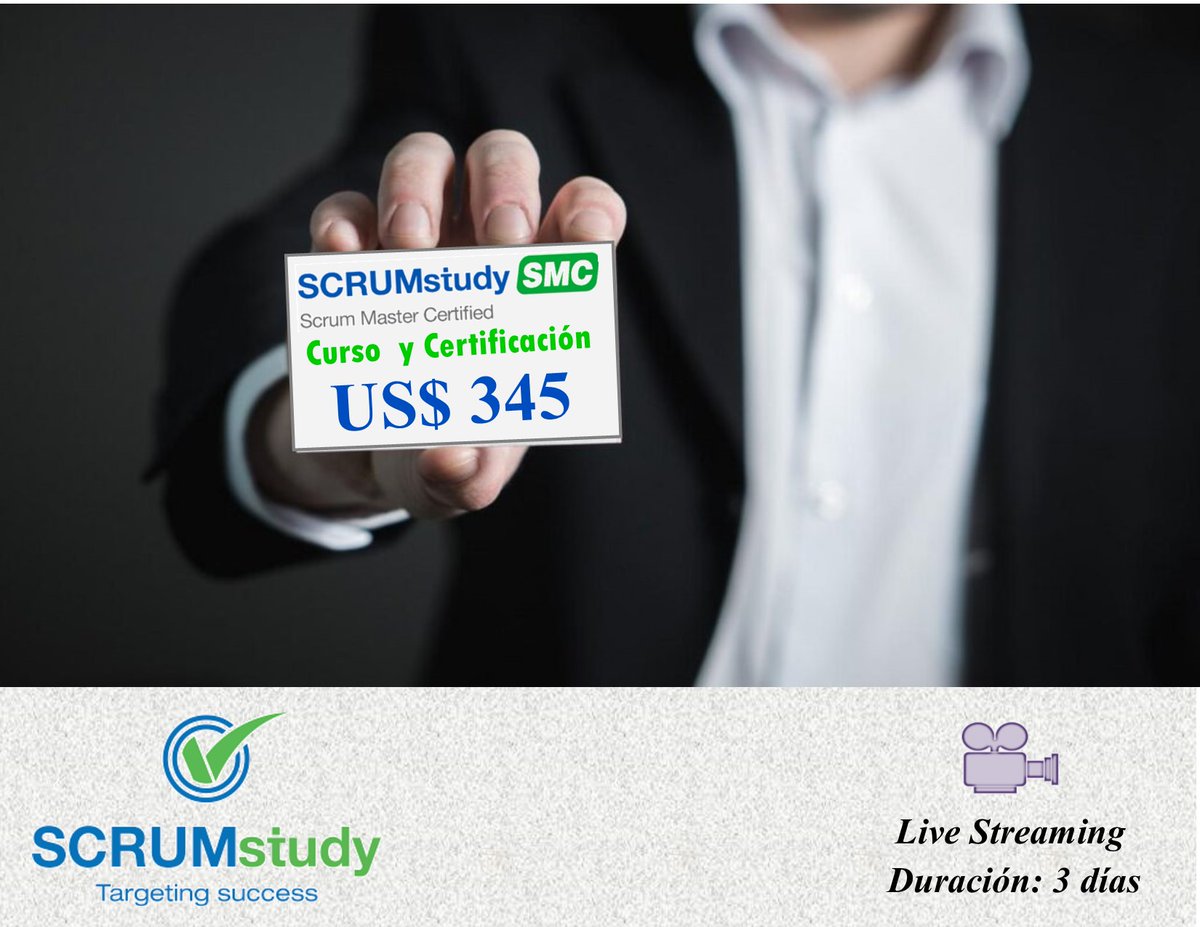 pro_adc's tweet image. Con el Curso y Certificación Internacional Scrum Master, Obtén “GRATIS”
El Curso de Scrum Fundamentos y el examen de Certificación.
Tendrás “DOBLE CAPACITACION - DOBLE CERTIFICACIÓN SCRUMstudy”
Para solicitar más Información puede registrarse acá:
lnkd.in/eyHtHVE