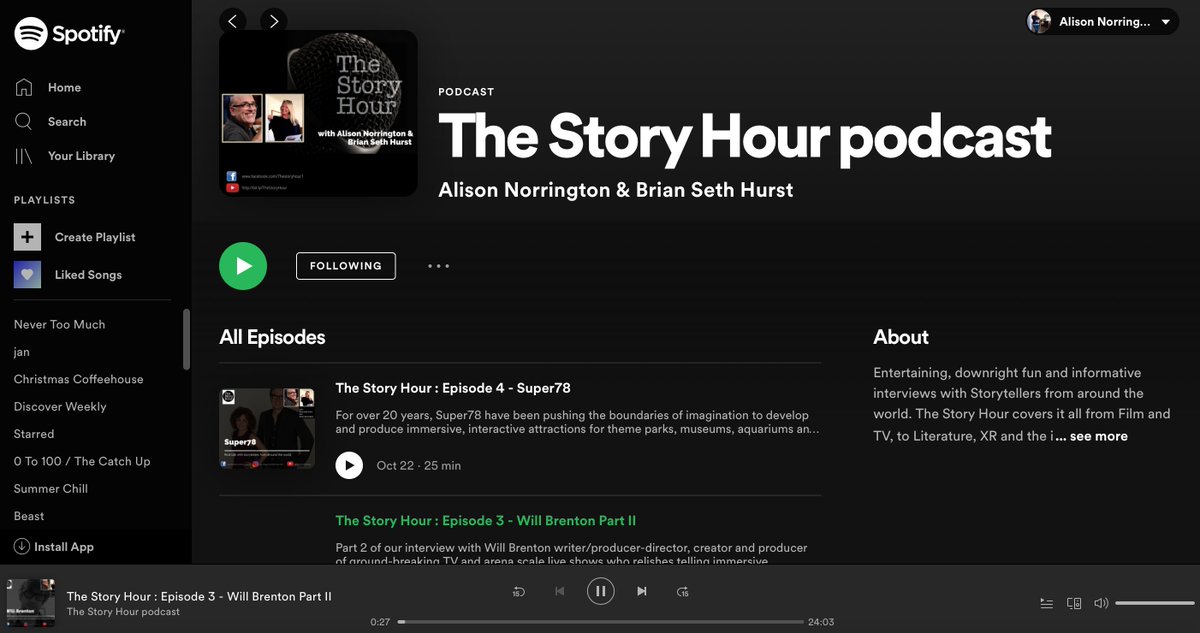We're on Spotify!
bit.ly/StoryHour01