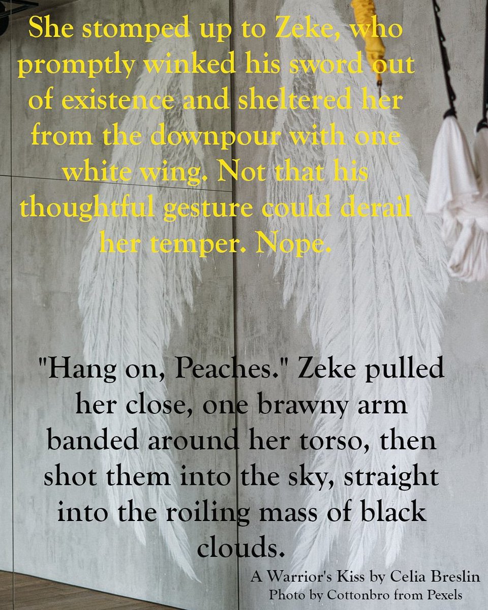 The best kind of umbrella! 🥰 Oh, and I hate flying, but I'd totally go with Zeke the gruff, sexy, sweet angel. 😊 #love #paranormalromance #happiness