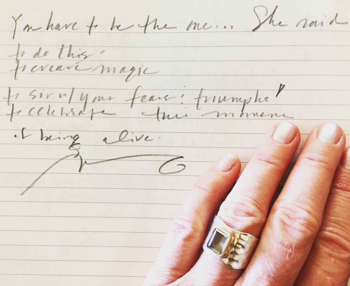 te_werner's tweet photo. You have to be the one... She said. 💫

To do this. 
To create magic. 
To sit with your fears &amp; triumphs! 

To celebrate this moment of being alive.  - Te’ 

#amwriting #ownyourorbit #writing #FridayThoughts https://t.co/oHi2wHB3XP