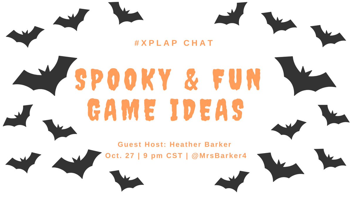 #xplap #gamemyclass #games4ed Set those reminders for Tuesday at 9pm CST for a ghostly good chat 👻