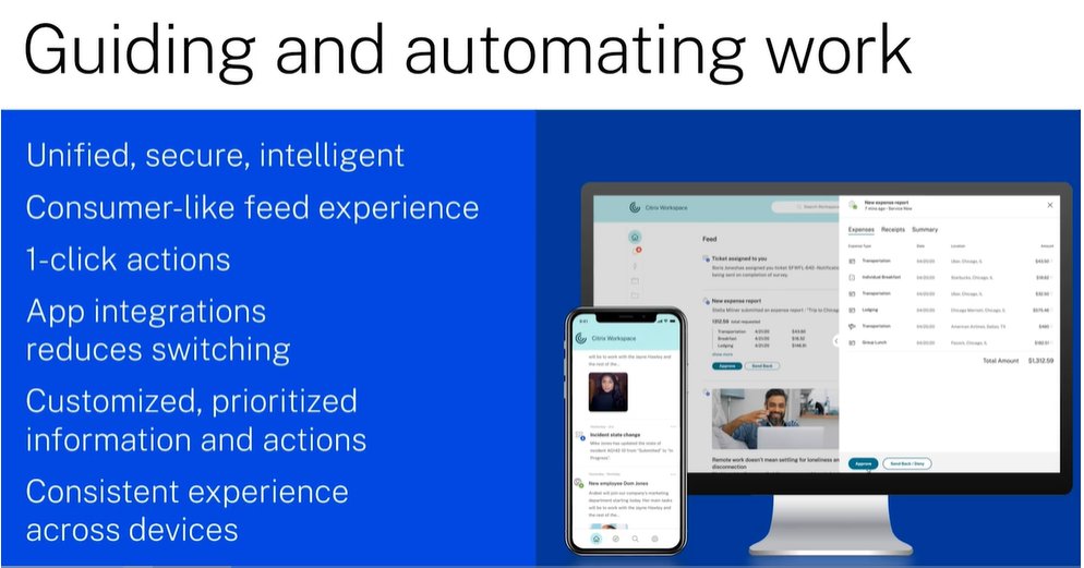 AnuragTechaisle's tweet image. Just saying. I have been following @citrix since 2008. amazing innovation progress in #unifiedworkspace. 
1/ Started with organizing work
2/ Moved to deliver great mobile, app, SaaS experience
3/ Now delivering great employee experience by guiding/automating work
These 2 slides👇