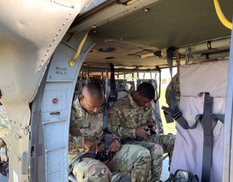 msarmyguard's tweet photo. Last Weekend, Detachment 3, Company A, Recruitment Sustainment Program had an awesome opportunity to train and ride a Blackhawk helicopter π at RSP Drill. #MSARNG https://t.co/zyV7ux95xo