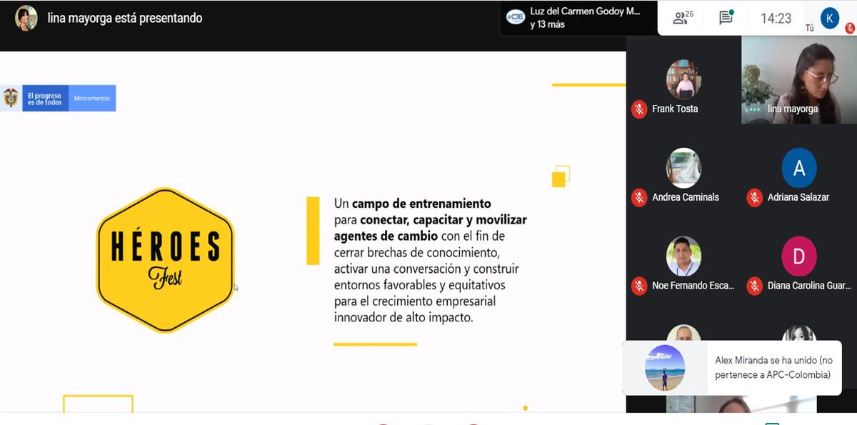 proyectoedem's tweet photo. #FelizViernes Damos inicio a la primera sesión de transferencia del Héroes Fest 2020 en su versión virtual por parte de @InnpulsaCol 🇨🇴 a @senprende 🇭🇳 en el marco del #ProyectoEDEM
@APCColombia @ADELANTE_UE_ALC @Letiskywalker https://t.co/ridpZqoHoo