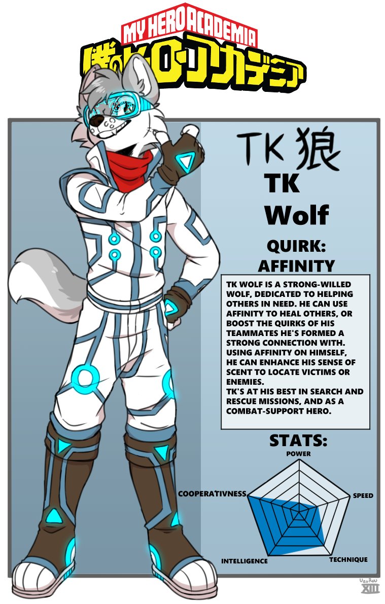 Forfølgelse Håbefuld bh TK Wolf on Twitter: "@IzanagiRoo Outfit inspired by My Hero Academia; an  idea I've been wanting to bring to life for a long time. TK finally made it  into the Hero Academy.