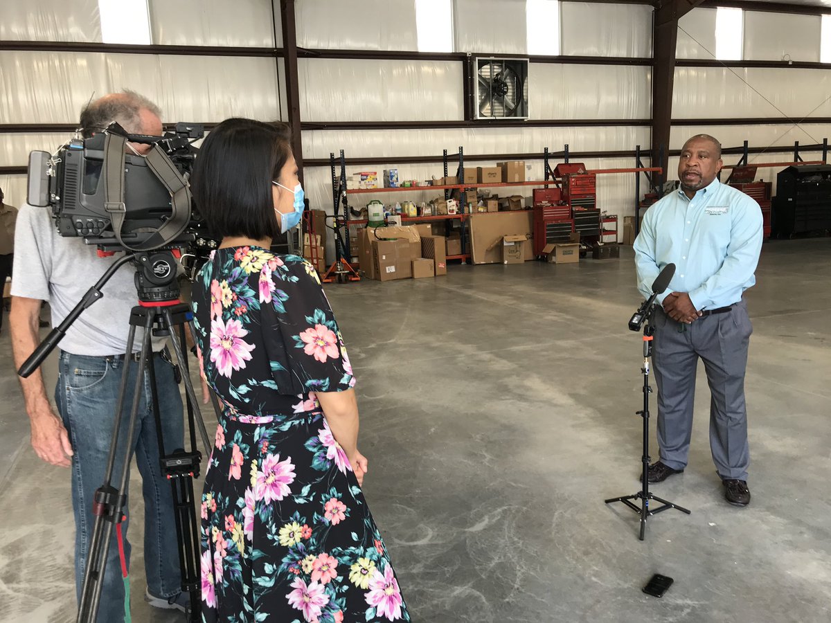 NatashaChenCNN's tweet photo. I visited @georgia_coach yesterday, one of the many family-owned bus companies in the U.S. at risk of closing because of the pandemic. Clarence Cox was hoping to hand this 30+ year-old family business to his daughters, but his goal now is simply to survive through 2020. https://t.co/M8XmoufQWi