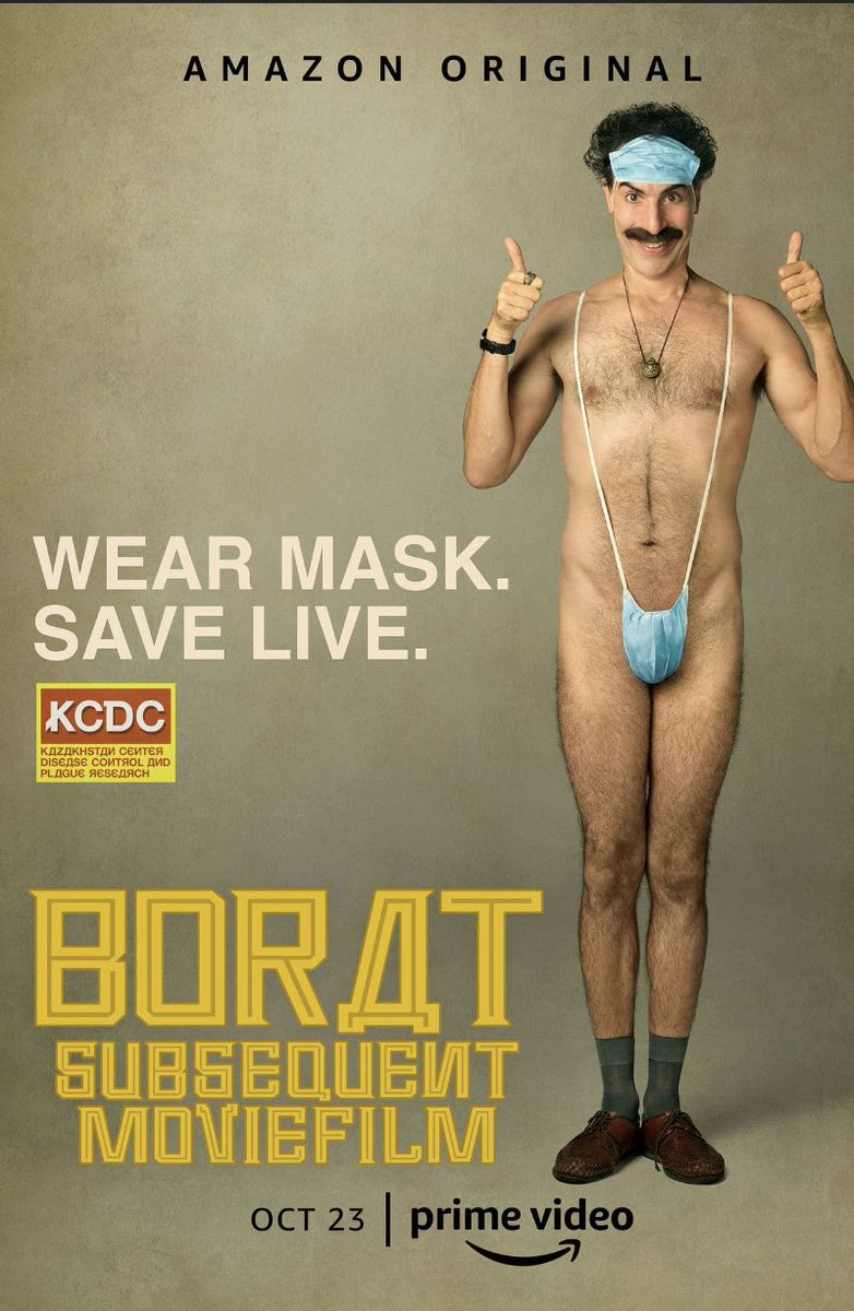 My music is on the #Borat2   Great success. #BoratSubsequentMoviefilm